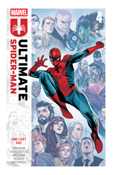 Paperback Ultimate Spider-Man by Jonathan Hickman Vol. 4: One Last Day Book