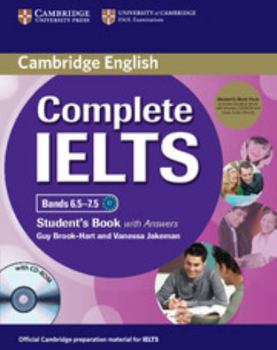 Paperback Complete Ielts Bands 6.5-7.5 Student's Pack (Student's Book with Answers and Class Audio CDs (2)) [With CDROM] Book