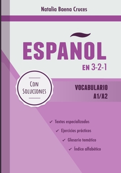 Paperback Español en 3-2-1: Vocabulario A1/A2 [Spanish] Book