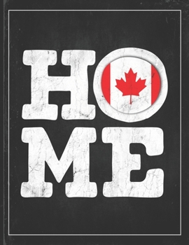 Home: Canada Flag Planner for Canadian Coworker Friend from Ottawa  Lightly Lined Pages Daily Journal Diary Notepad