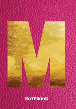 Paperback M Notebook: Letter 'm' Notebook, Composition, Exercise or Log Study Book - Pink Cover Book