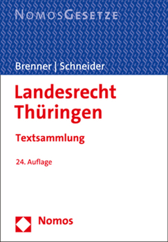 Paperback Landesrecht Thuringen: Textsammlung - Rechtsstand: 1. Februar 2022 [German] Book