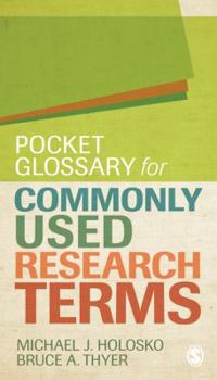 Paperback Pocket Glossary for Commonly Used Research Terms Book