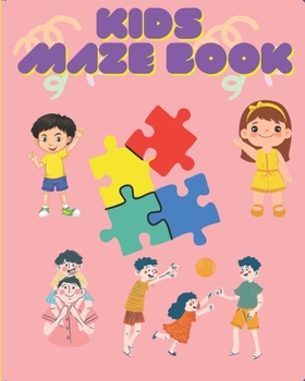 Paperback Mazes Book for Kids, Age 4 - 8 Book