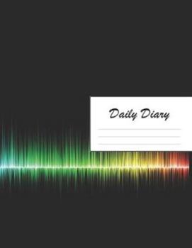 Daily Diary: Blank 2020 Journal Entry Writing Paper for Each Day of the Year | Rainbow Colors Sound Waves | January 20 - December 20 | 366 Dated Pages ... Your Life, Set Goals & Get Things Done