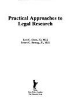Hardcover Practical Approaches to Legal Research Book