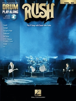 Paperback Rush - Hal Leonard Drum Play-Along Volume 50: Play 8 Songs with Sound-Alike Audio Book