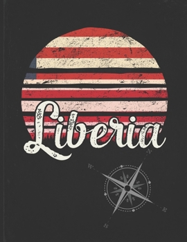 Liberia: Liberian Vintage Flag Personalized Retro Gift Idea for Coworker Friend or Boss  2020 Calendar Daily Weekly Monthly Planner Organizer
