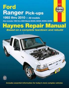 Paperback Haynes Ford Ranger Pick-Ups 1993 Thru 2010: All Models Book