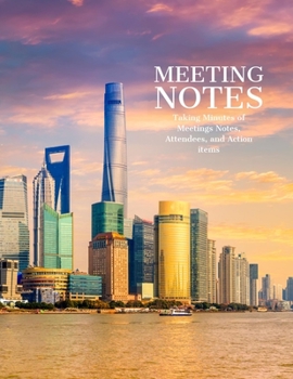 Meeting notes organizer | Meeting Minutes: Secretary Notebook | Logbook Notes Journal |Business Meeting Log | Minute Record and Recap