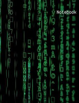 Paperback Notebook: Back to School Computer Code Matrix Book
