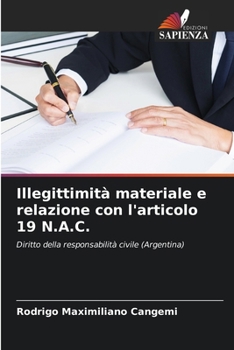 Paperback Illegittimità materiale e relazione con l'articolo 19 N.A.C. [Italian] Book