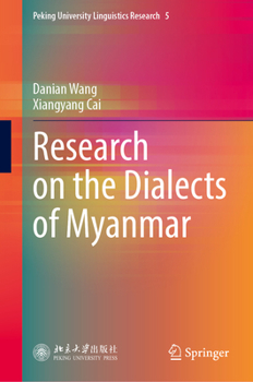 Hardcover Research on the Dialects of Myanmar Book