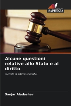 Paperback Alcune questioni relative allo Stato e al diritto [Italian] Book