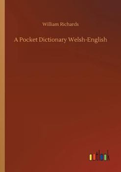 Paperback A Pocket Dictionary Welsh-English Book