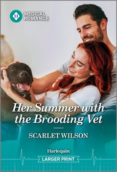 Mass Market Paperback Her Summer with the Brooding Vet [Large Print] Book