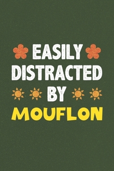 Paperback Easily Distracted By Mouflon: Mouflon Lovers Funny Gifts Dot Grid Journal Notebook 6x9 120 Pages Book