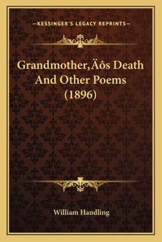 Paperback Grandmother's Death And Other Poems (1896) Book