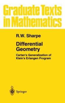 Hardcover Differential Geometry: Cartan's Generalization of Klein's Erlangen Program Book