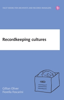 Paperback Recordkeeping Cultures Book