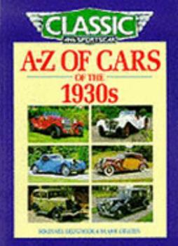 Paperback A-Z of Cars of the Nineteen Thirties Book