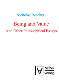 Hardcover Being and Value and Other Philosophical Essays Book