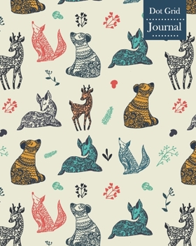 Dot Grid Journal: Notebook Planner with Unique Animals Themed Cover Design