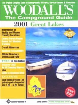 Paperback Woodall's Great Lakes Camping Guide, 2001 Book