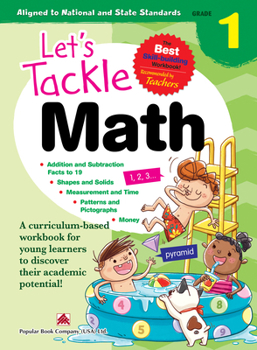 Paperback Let's Tackle Math: Grade 1 Book