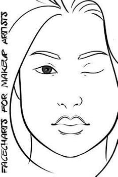 Paperback Facecharts for Makeup Artists: Stella Book