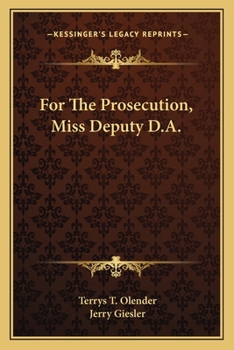 Paperback For The Prosecution, Miss Deputy D.A. Book
