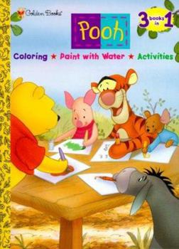Paperback 3 Books in 1: Coloring, Paint With Water and Activities Book