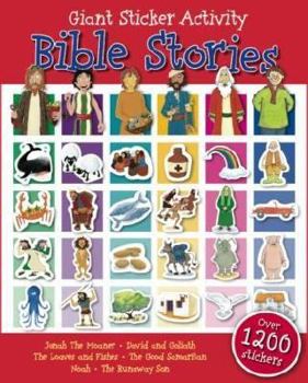 Paperback Giant Sticker Book Bible Stories [With Stickers] Book