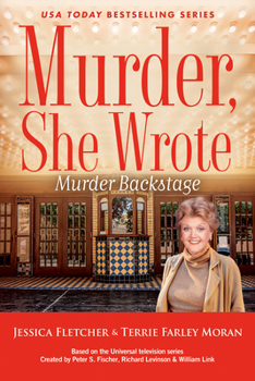 Library Binding Murder, She Wrote: Murder Backstage [Large Print] Book