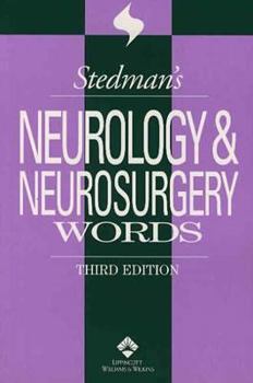 Paperback Stedman's Neurology & Neurosurgery Words (Stedman's Wordbooks) Book