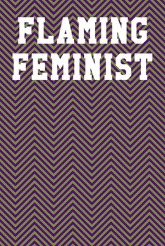 Flaming Feminist: Blank Recipe Notebook 6”x9” 120 Pages