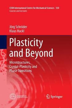 Paperback Plasticity and Beyond: Microstructures, Crystal-Plasticity and Phase Transitions Book