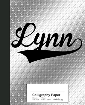 Paperback Calligraphy Paper: LYNN Notebook Book