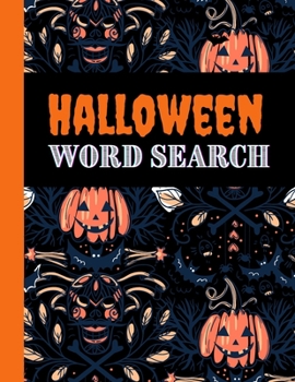 Halloween Word Search: Large Print - Halloween Word Search Activity Puzzle for Kids and Adults