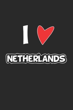 Netherlands: Notebook, Journal | Gift Idea for Globetrotters and Travel Fans | checkered | 6x9 | 120 pages