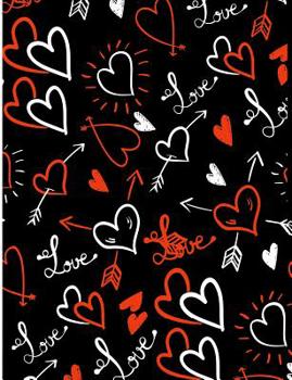 Paperback Valentine Heart Love Pattern: Cute Lovers College Ruled Line Composition Book