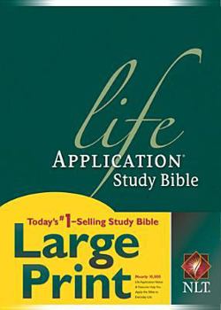 Hardcover Life Application Study Bible-NLT-Large Print [Large Print] Book