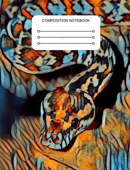 Composition Notebook: Snake Themed with Wide Ruled Lined Paper. Workbook and Journal for Students, Home, School and College.