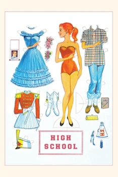 Paperback Vintage Journal High School Paper Doll Book
