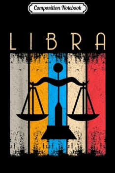 Paperback Composition Notebook: Vintage Libra - Zodiac September October Birthday Journal/Notebook Blank Lined Ruled 6x9 100 Pages Book