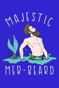 Paperback Majestic Mer Beard: Notebook Wide Rule Book