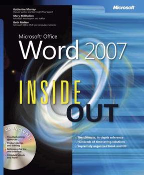 Paperback Microsofta Office Word 2007 Inside Out Book