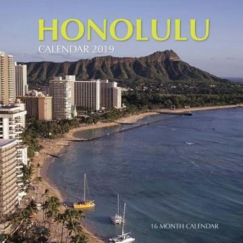 Paperback Honolulu Calendar 2019: 16 Month Calendar Book