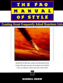 Paperback FAQ Manual of Style Book