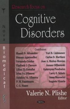 Hardcover Research Focus on Cognitive Disorders Book